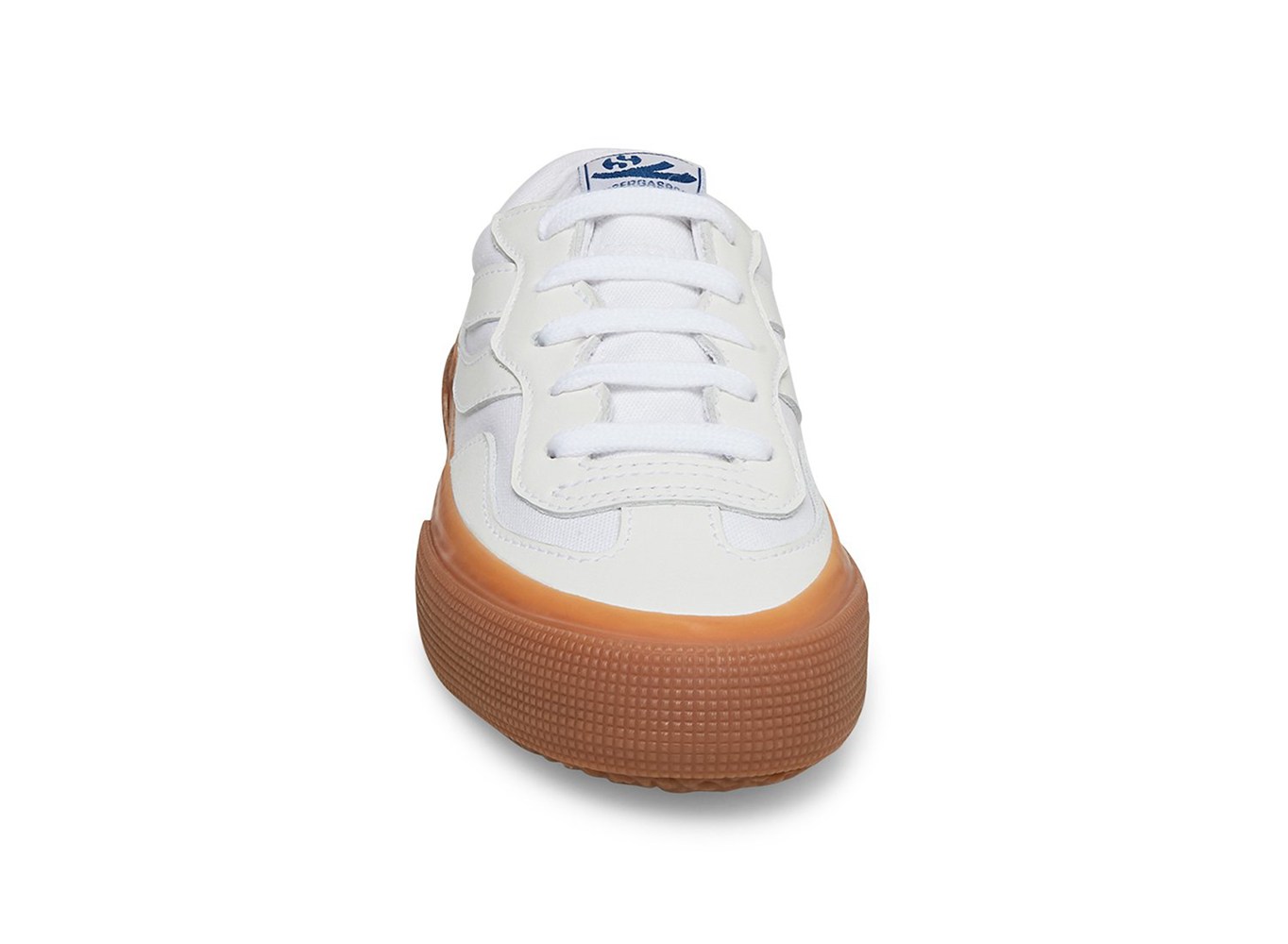 Zapatillas Superga Mujer Blancas - 2941 Revolley Cuero - 679352NDO